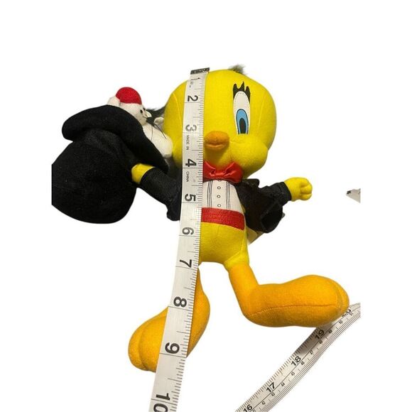 Looney Tunes Kids Yellow Red With Sylvester Hat Tweety Bird Plush Stuffed Toy - Picture 7 of 12